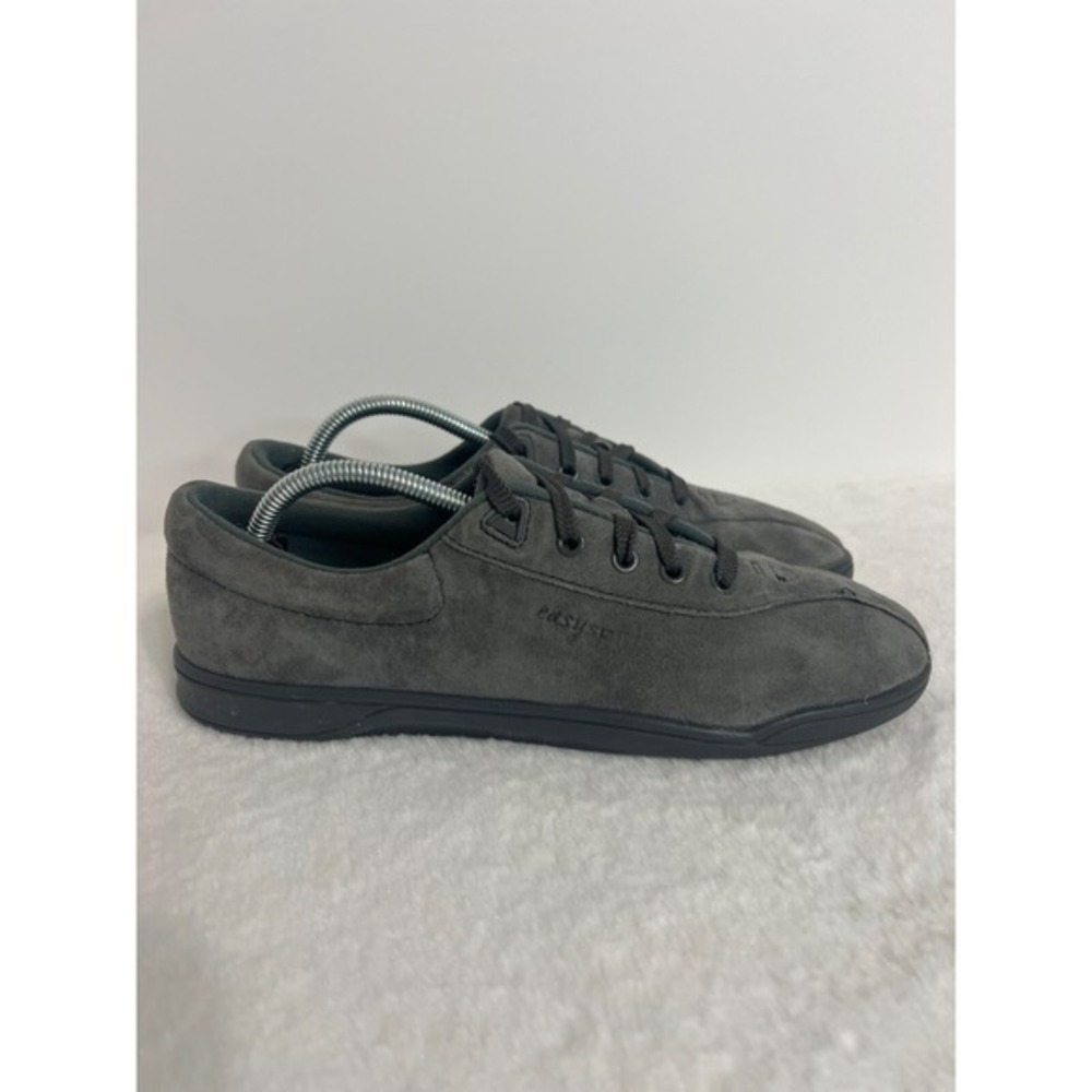 Easy Spirit Shoes Women's Size 8.5  Grey  Suede Lace Up Textile Sneakers